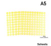 5 Sheets Number Stickers 1-100 Label Sticker For Diy Craft Nail Polish Glue Bottle Scrapbooking Diary Stationery Per Classificazione(A5)