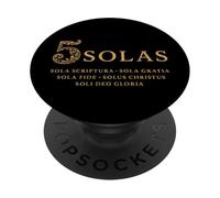 5 SOLAS - Cinque Solas della Riforma Cristiana - Vintage PopSockets PopGrip Adesivo