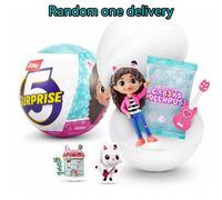 5 Sorprese Gabby's Dollhouse, Figure Giocattolo, Collezionabili, Capsule Misteriose, Giocattoli per Ragazze dai 3 anni in su, Gabby Girl, Pandy Paws, Baby Box e Figure Giocattolo Mercat, Ragazze e Rag