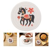 5 sottobicchieri con cavallo dello zodiaco cinese, 2026 sottobicchieri in corda