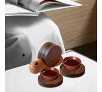 5 sottobicchieri in legno, sottobicchiere, a forma di lumaca, 5 in 1, per