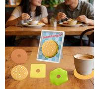 5 sottobicchieri in silicone, sottopentola morbidi in silicone per casa,