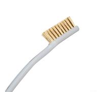 5 spazzole in filo di ottone con manico in plastica per lucidatura e pulizia per dispositivi industriali utilizzati in navi, aviazione, riparazione auto, olio e costruzioni