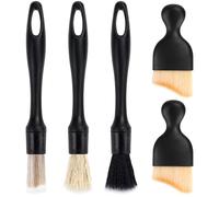 5 spazzole per dettagli auto, pulizia interna auto, spazzola morbida, nessun graffio, spazzole per la pulizia dell'auto, spazzola per la rimozione della polvere per auto Air Outlet Gap cruscotto (4