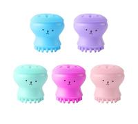 5 Spazzole Per Il Viso A Forma Di Polpo, Spazzole Per Il Viso In Silicone, Detergenti Manuali Per Il Viso, Strumenti Creativi Per La Pulizia Del Viso