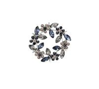 5 spille eleganti a forma di ghirlanda spighe grano con strass for donne, in vetro for piante, decorazioni divertenti for eventi e amici lusso(Color 7)