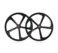 5 Spoke 100mm Front Wheel 120mm Rear Wheel For Fixed Gear Bike Ruote Fixie 700c Single Speed Bike Ruote V Brake Per 23-28C(Pair of Wheels)