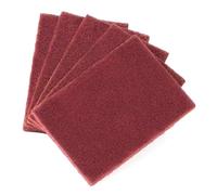 5 spugne abrasive, panno multiuso, abrasivo su entrambi i lati, per la pulizia e la lucidatura (10 x 20 cm)