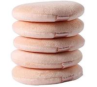 5 spugne floccanti rotonde per trucco, spugnette floccanti per trucco, spugnette per cipria, crema liquida e cipria, per libri alla moda