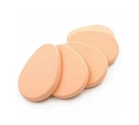 5 spugne per trucco beige lisce per fondotinta, pennelli e strumenti per il trucco, in schiuma super morbida che fonde facilmente il fondotinta, riutilizzabile, lavabile, applicazione senza striature