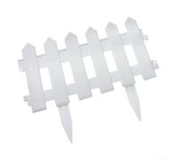 5 staccionate in plastica per definizione dei bordi esterni, design ad incastro con piedini a chiodo, per separare prato e aree di piantagione (012)