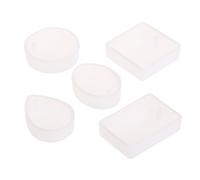 5 stampi in silicone fatti a mano, in cemento e cristallo, per portachiavi fai a mano, per auto, per gioielli, in resina