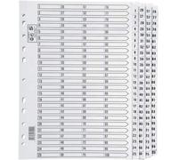 5 Star A4 File Divisori Numerato Soggetto Plastica Tabs Punzonato Anello Leganti