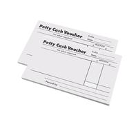 5 Star Petty Cash Pad - 80 fogli per il monitoraggio delle spese aziendali, 160 lati di scrittura, organizer finanziario per ufficio, pagine facili da strappare, per tenere registri e ricevute buoni