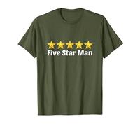 5 Stelle Uomo Maglietta, Uomo, Oliva, L