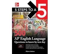 Allyson Ambrose 5 Steps to a 5: 500 AP English Language Questions to (Tascabile)