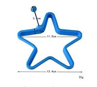 5 stili di stampo for uova fritte in silicone antiaderente, stampo for frittata, strumento da cucina for uova, semplice da usare(Star shape)