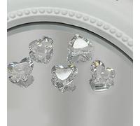 5 strass a punta con fondo 3D forme miste cristalli trasparenti per telaio della cassa del telefono