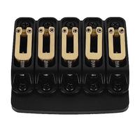 5 String Bass Bridge | High Strength Metal with Excellent Conductivity | Black Guitar Bridge for Enhanced Tone & Support | CNC Machined, Easy Installation