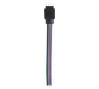 5 strisce LED RGB flessibili con connettore maschio a 4 pin