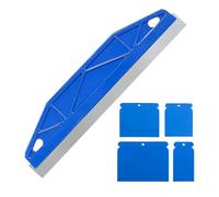 5 strumenti da taglio per pittura, strumento per bordare la vernice con 4 raschietti, raschietto in acciaio inox, per sbavature di vernice, riparazione di carta da parati, guida alla vernice e