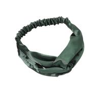 5 Stück 16 x 18 cm Cross Haarband Damen,Satin-Stirnband,Elastische Haarreif,Mädchen Stirnbänder,Yoga Haarbänder,Haar-Accessoires,Haarschmuck,Einfarbiger Haarreifen,für Make-up,Workout,Dunkelgrün