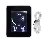 5 su 1 Rilevatore di anidride carbonica Componenti elettronici ABS 1500 mAh Umidità MeTeter Home Office (Blanco)