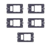 5 Supporti 2 moduli/posti, singolo e doppio, Schuko, UNEL, Compatibile Con BTicino Magic, Scatola 503, Realizzato In tecnopolimero di alta qualità, compatibili con le placche e i moduli originali