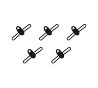 5 supporti in silicone per ami da pesca, per riporre ganci e esche su canne da pesca, grovigli e danni durante il trasporto, accessori per pescatori (nero)