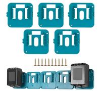 5 supporti per batterie compatibili con Makita, supporti per batteria con viti, supporti per batteria al litio da 18 V BL1860, BL1850, BL1840, BL1830