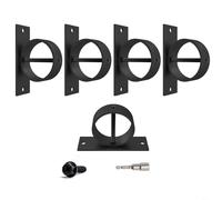 5 supporti per funi con vite a croce, supporti per funi per il fissaggio di anelli in acciaio inox, decorativi per recinzioni di canapa, ringhiere di copertura per scale, ganci da soffitto per
