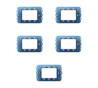 5 Supporti per placchette 3 moduli/posti, Compatibile Con Vimar Arke', Scatola/Cassetta 503, Realizzato In plastica di alta qualità, 100% compatibile con le placche e i moduli originali