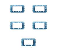 5 Supporti per placchette 4 moduli/posti, Compatibile Con Vimar Arke', Scatola/Cassetta 504, Realizzato In plastica di alta qualità, 100% compatibile con le placche e i moduli originali
