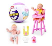 5 Surprise My Mini Baby Serie 2 di ZURU, capsula misteriosa da collezione, giocattolo per bambine, bebè realistico in miniatura, set da gioco e accessori