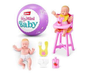 5 Surprise My Mini Baby Serie 2 di ZURU, capsula misteriosa da collezione, giocattolo per bambine, bebè realistico in miniatura, set da gioco e accessori