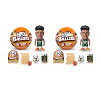 5 SURPRISE NBA Ballers di ZURU Scatola da scoprire Gioco sportivo basket da collezione per bambini (Confezione da 2)