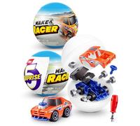 5 Surprise ZURU Make-A-Racer, SPACCHETTA e TROVA un’auto da corsa giocattolo, gioco slime e molto altro (2 Capsule)