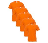 5 T-SHIRT UOMO MANICA CORTA PAYPER PRINT MAGLIETTE 100% Cotone DA XS a 5XL