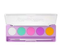 5 tavolozze attivate per gli occhi con pennello a lunga durata trucco per Halloween Colore del viso Multi Color Eyes Liner Palette