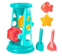 5-teiliges Sandspielzeug Set Für Kinder - Windmühlen-Sanduhr Mit Schaufeln & Sandformen - Buntes Strandspielzeug & Badespielzeug Für Sandkasten, Pool & Meer - Robustes ABS-Material - Ideal Für Mädchen