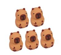 5 temperamatite a forma di cartone animato, foro singolo, piccola tasca per studenti, bambini, gioco ricompensa divertente