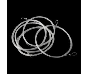 5 terminali conici per pesca a mosca, 2,7 m, con anello in nylon trasparente, per pescatori d'acqua dolce che necessitano di un fatturato preciso e una presentazione invisibile (1 X)