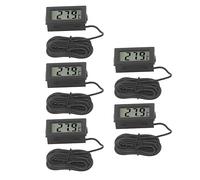 5 Termometri Elettronici Termometro Elettronico con Display Digitale, Mini Misuratore di Temperatura Elettronico Digitale Mini Misuratore di Temperatura per Interni