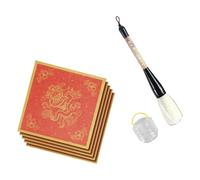 5 Tessuto Per Scrittura D'acqua Set Principianti Con Spazzola Cinese Distico E Secchio Lavaggio Tappetino La Calligrafia Principianti