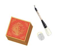 5 Tessuto Per Scrittura D'acqua Set Principianti Con Spazzola Cinese Distico E Secchio Lavaggio Tappetino La Calligrafia Principianti