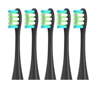5 testine di ricambio, compatibili con le testine degli spazzolini da denti Oclean X Pro Digital, X Lite, X10, X Ultra, Air2, F1(5 black)
