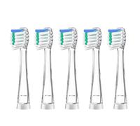 5 testine di ricambio per spazzolino da denti per bambini, compatibili con Brush-Baby WildOnes/KIDZSONIC, Dada-Tech DT-BB1/DT-977/DT-K6, Seago SG-513/977/EK6, colore verde, taglia M per 18-36 mesi