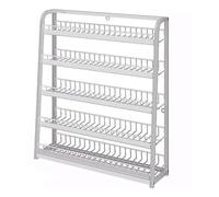 5 Tier Candy Display Rack Supporto a parete Snack Snealgo Metallo Organizzatore per Contatori al dettaglio Tratta la cucina stazionaria Home Office Uso Spazio Risparmio di filo robusto stand con panne