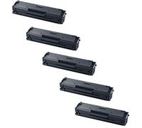 5 Toner Compatibili MLT-D111S Cartuccia Laser per Samsung Xpress M2020 M2020W M2021W M2022W M2026W M2070W M2070FW M2070F M2070FH M2070HW M2071W M2071FH M2071HW M2078W - Nero, Alta Resa