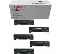 5 TONER HP CE285A CANON 725 COMPATIBILI NO OEM BK NERO 2000 pagine NON ORIGINALI